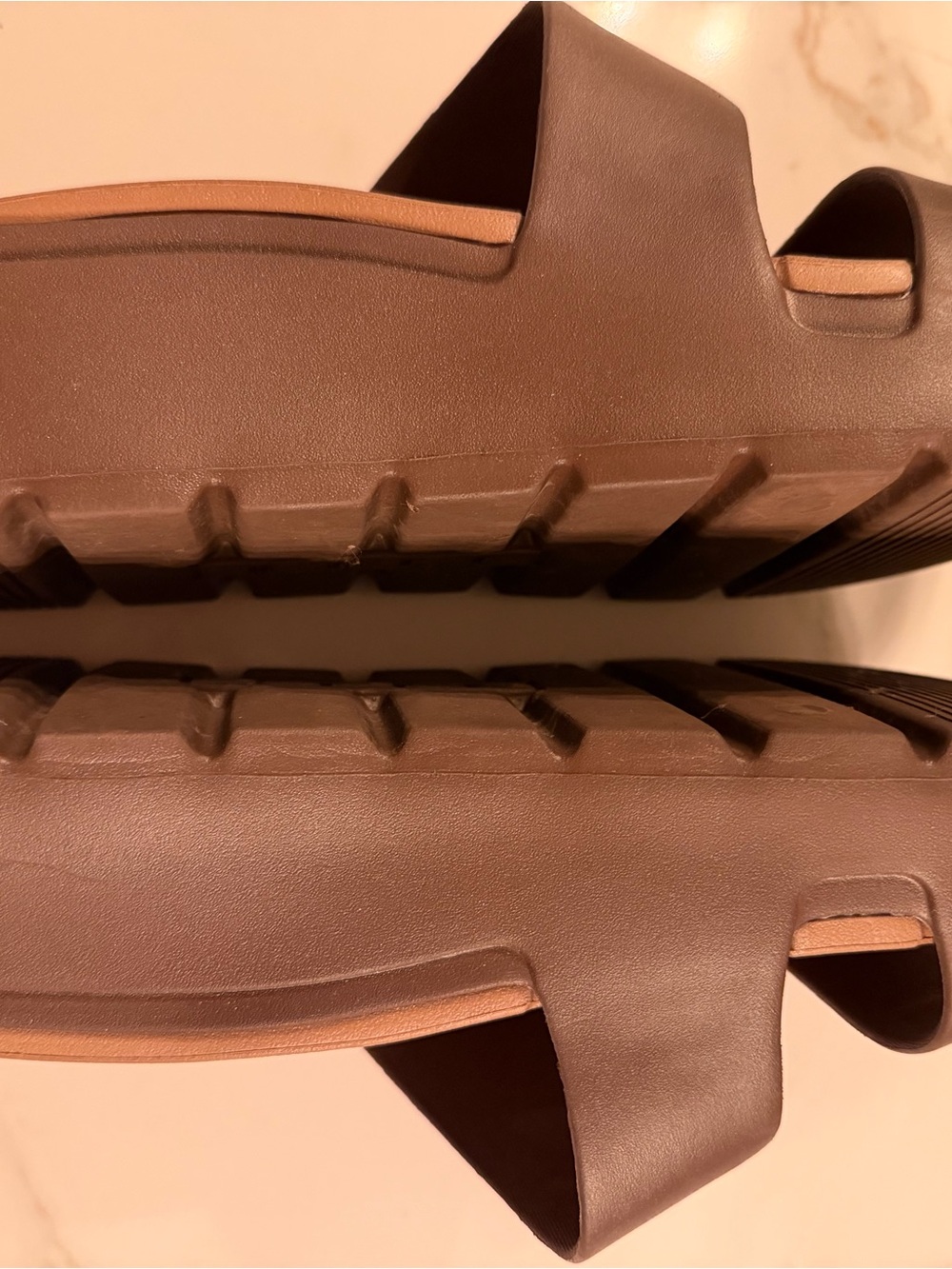 Reef Cali Solana Double-Strap Slide Sandals, Chocolate, W size 7 - Picture 5 of 6